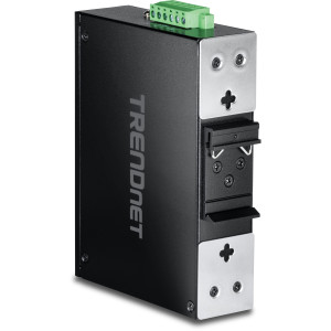TRENDnet TI-PG62 7-Port Gigabit Ethernet Switch, 4 Gigabit PoE+, 1 Gigabit, & 2 SFP slots, 14 Gbps switching capacity, DIN-rail/wall mount
